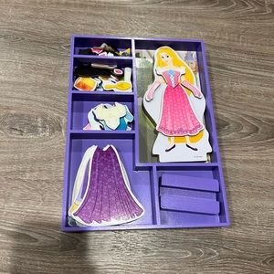 Rapunzel Wooden Magnetic Dress Up